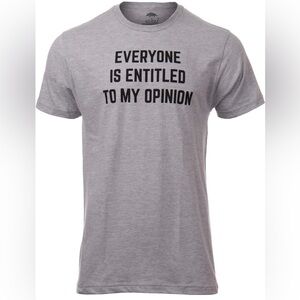 Brand New Hilarious Sarcastic T-Shirt Political Humor Conversation Tee Large